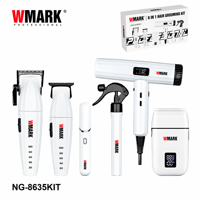 Combo de Barbería 6 en 1 de WMARK NG - 8635 KIT