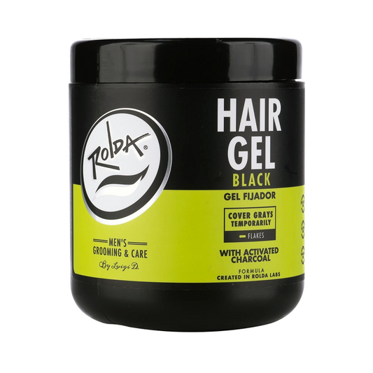 Gel Fijador Rolda Black Styling - Matizador de canas. 500g