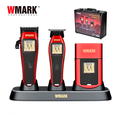 Kit de Barbería 3 en 1 Wmark NG - X1 con su Maletín