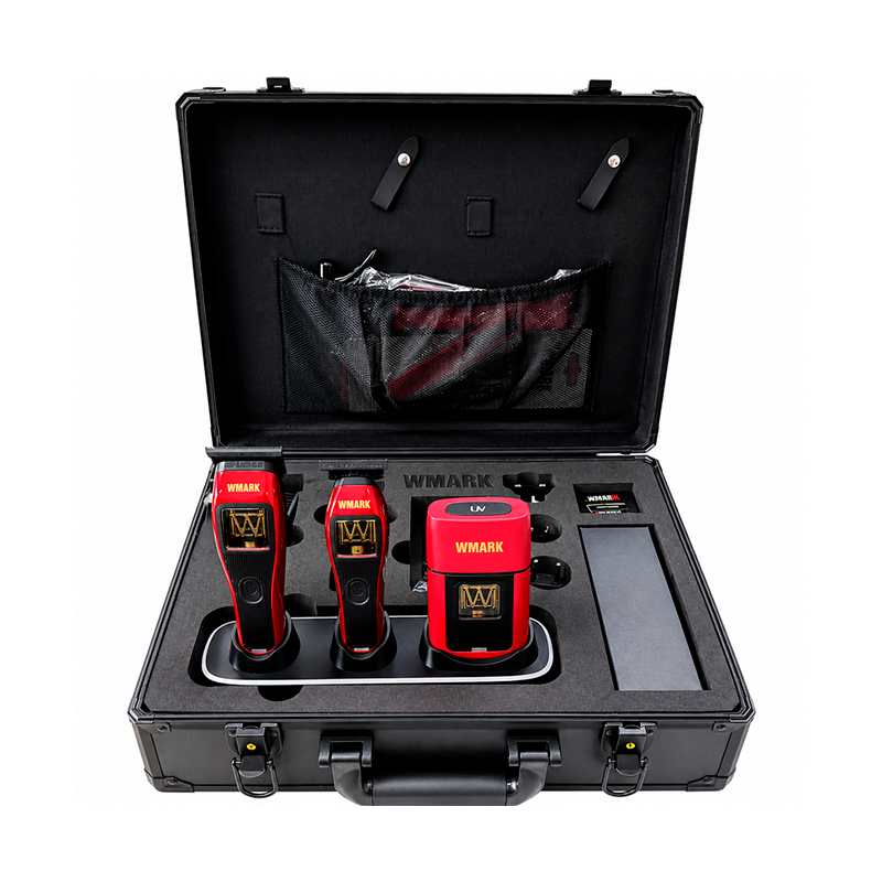 Kit de Barbería 3 en 1 Wmark NG - X1 con su Maletín