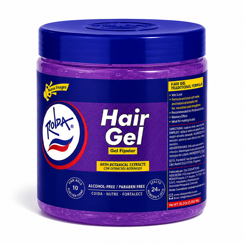 Gel fijador Rolda Morado extra fuerte 1000g
